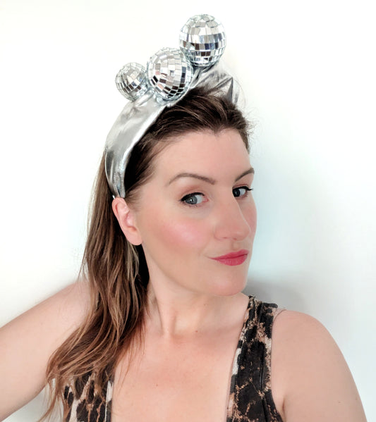 Silver Disco Ball Hairband - By Hathor