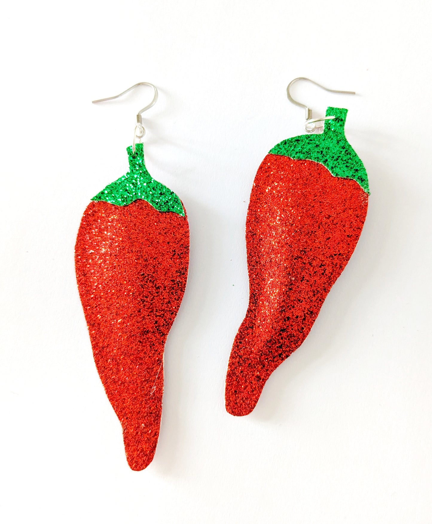 Neurospicy Chilli Pepper Earrings - Hot Red