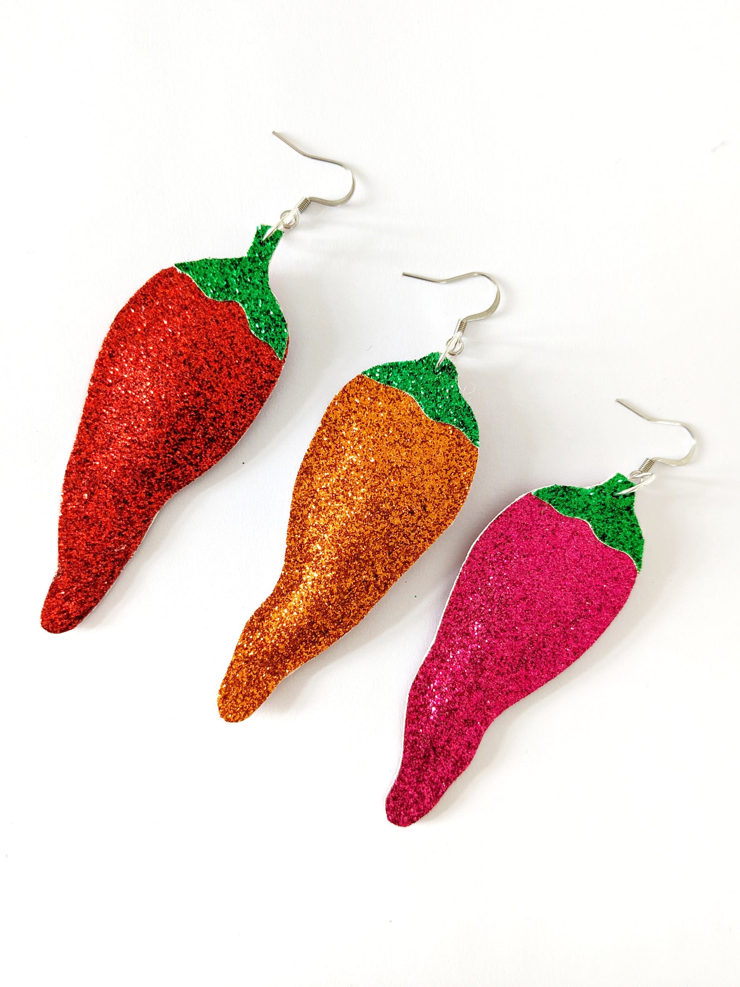 Neurospicy Chilli Pepper Earrings - Hot Red