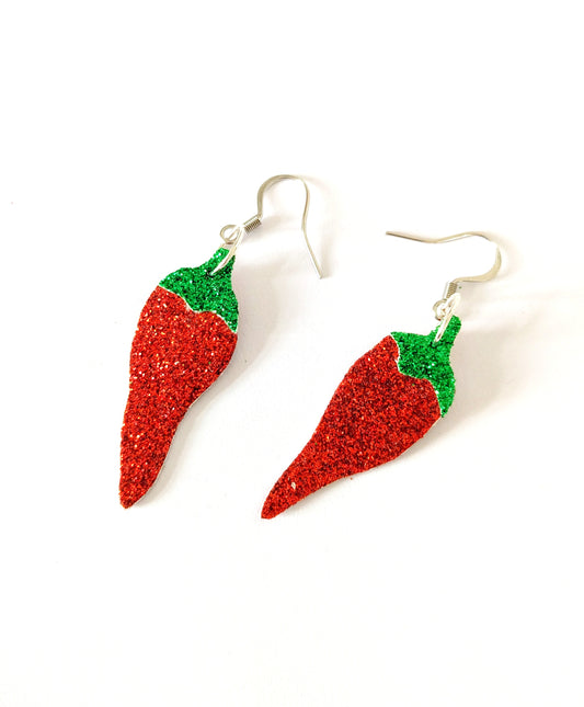 Neurospicy Mini Chilli Pepper Earrings - Hot Red