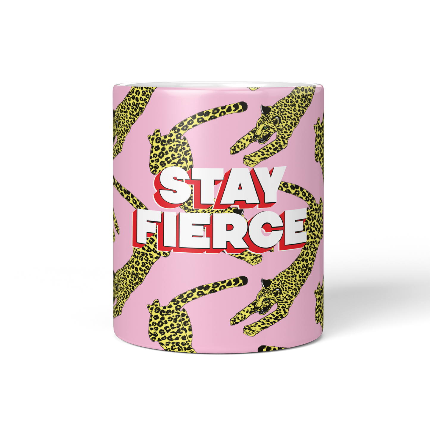 Stay Fierce Leopard Mug