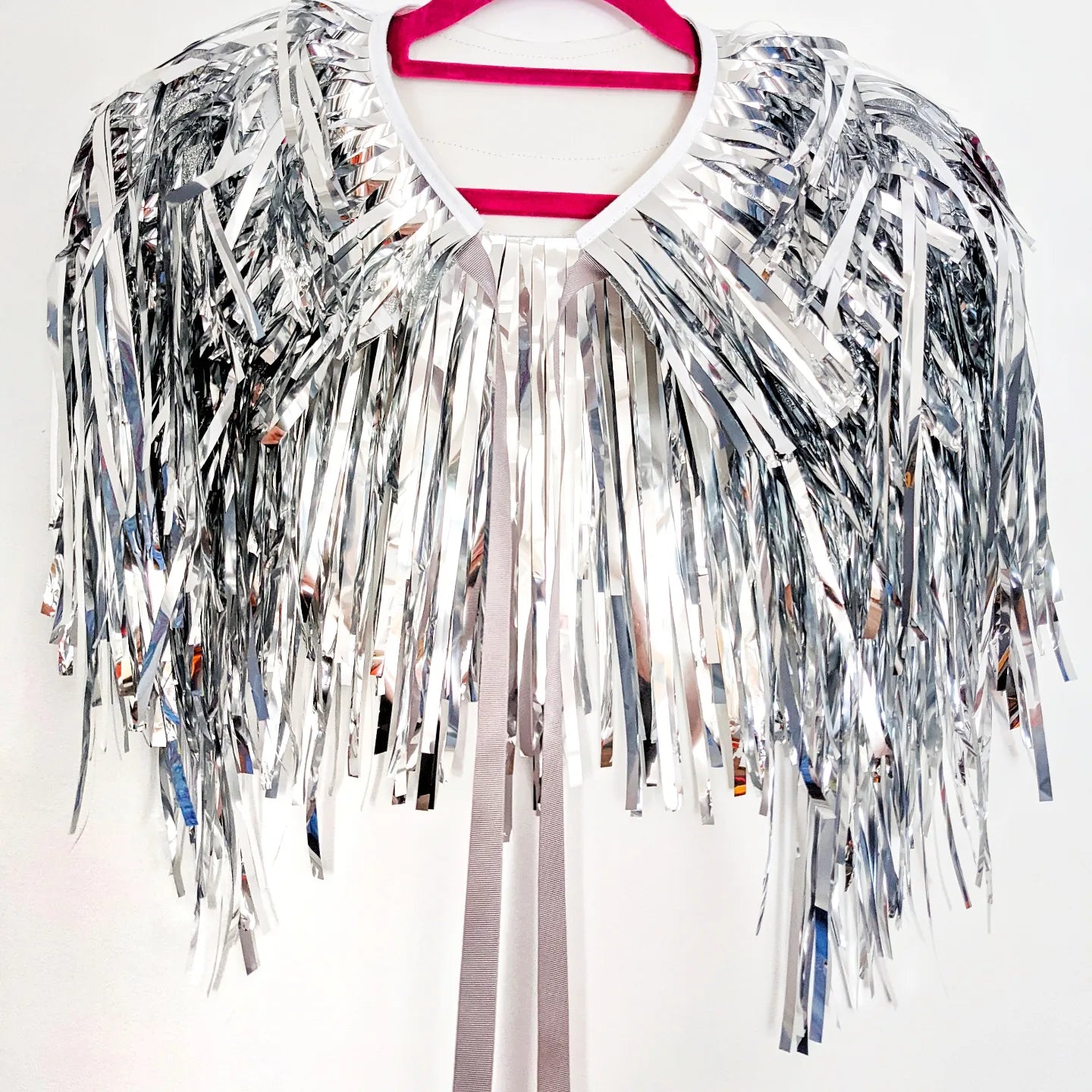 Disco Party Cape - Silver