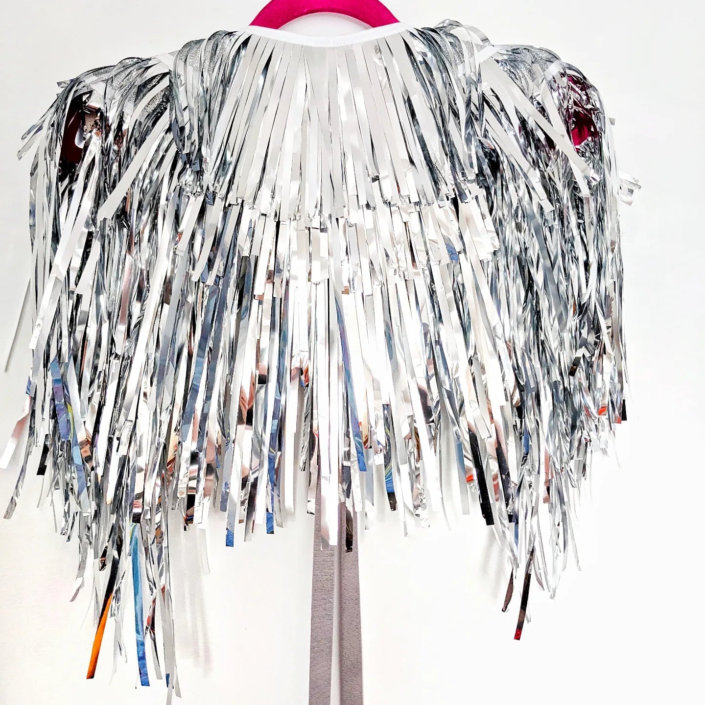 Disco Party Cape - Silver