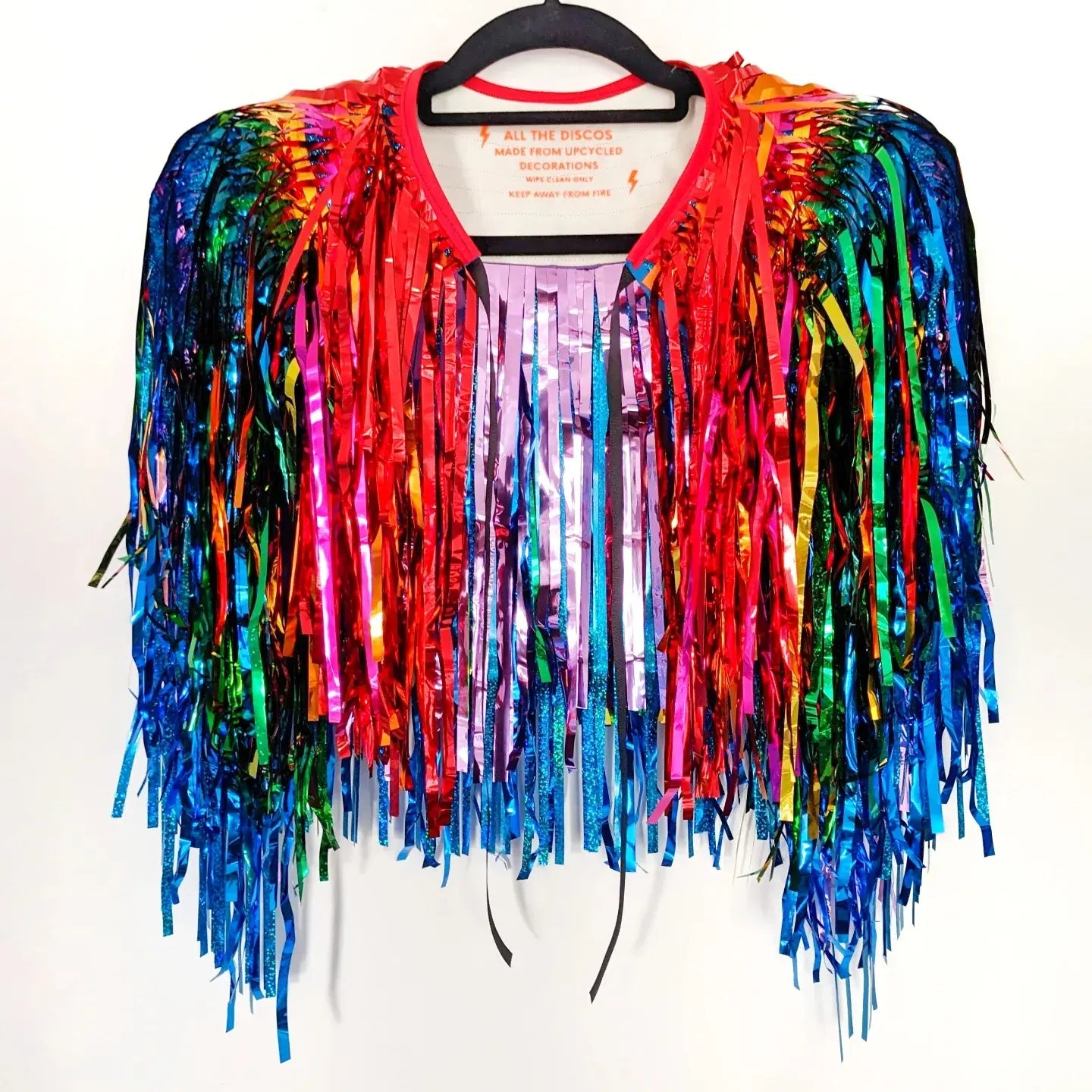 Disco Party Cape - Rainbow Cascade