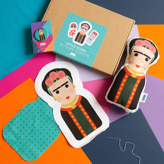 DIY plushie sew kit - Sew Your Own Frida - Little Icons Craft Kit