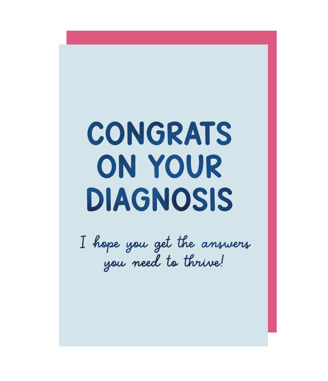 'Congrats On Your Diagnosis' Greeting Card