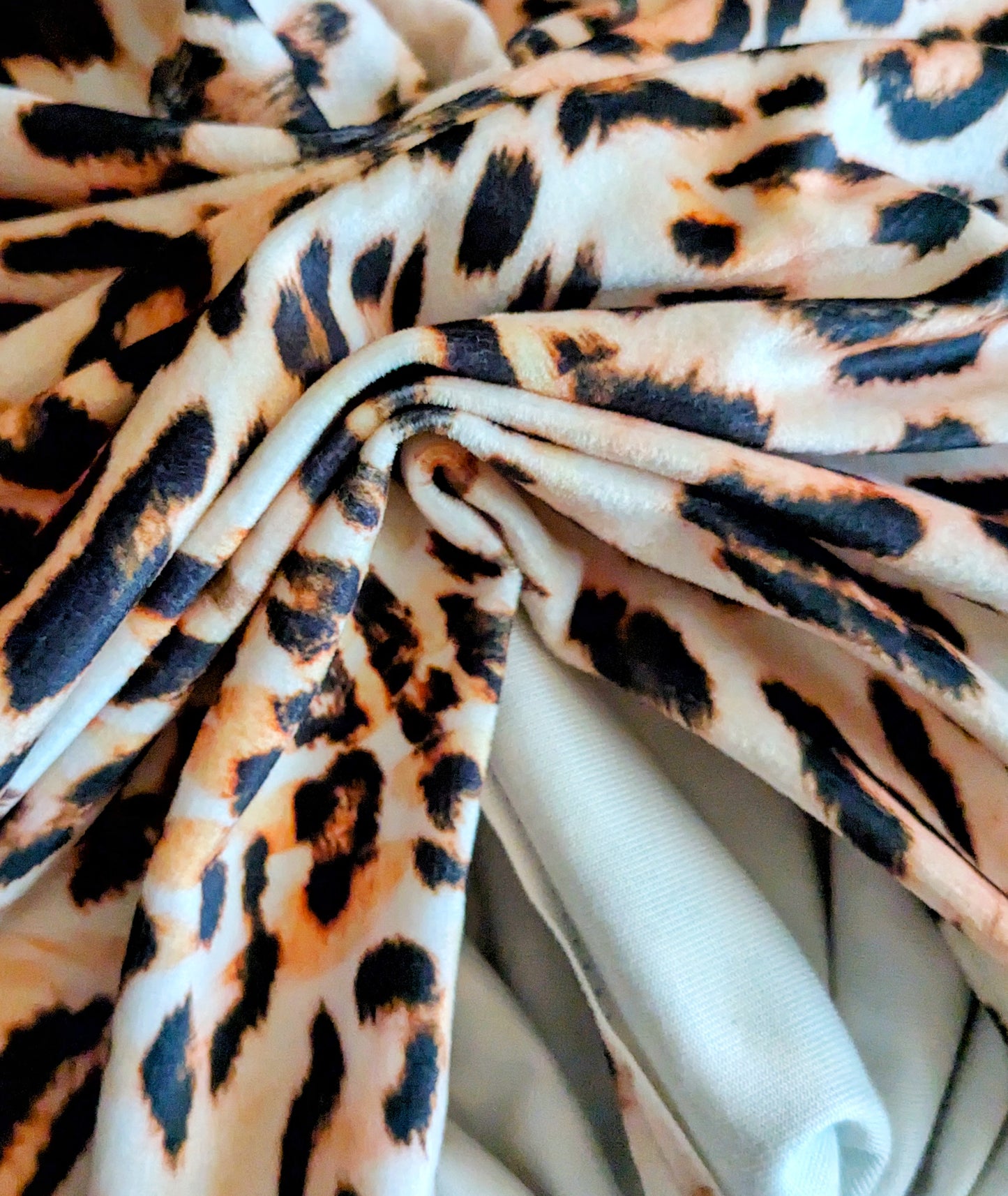 Leopard Print Gathered Party Turban