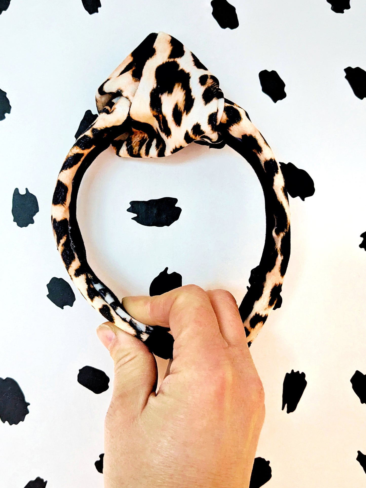 Knotted Hairband - Leopard Print