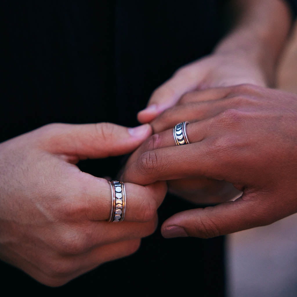 Moon Phase Spinning Ring